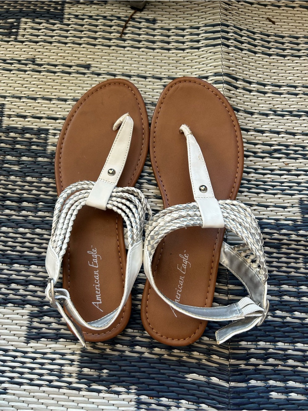 American Eagle Strappy Stud Thong Summer Sandals